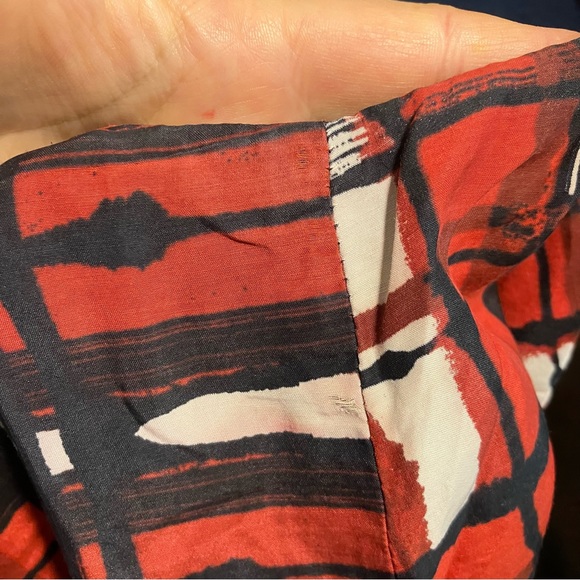 Jacob rust orange cotton silk blend dress 6 - Picture 7 of 14